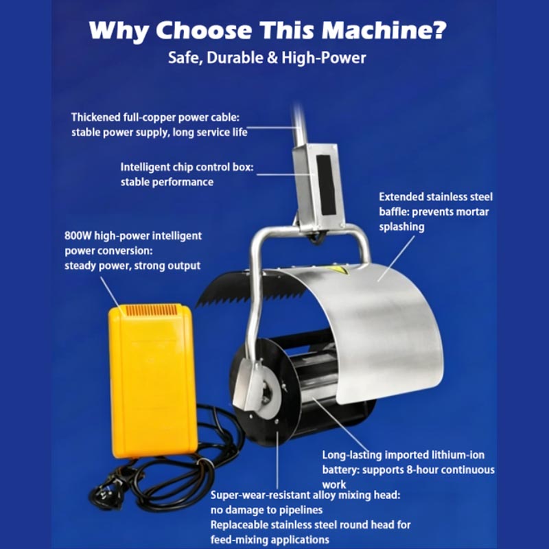 Concrete Mixer Small - Blender Small Handheld Mortar Mixer Masonry
