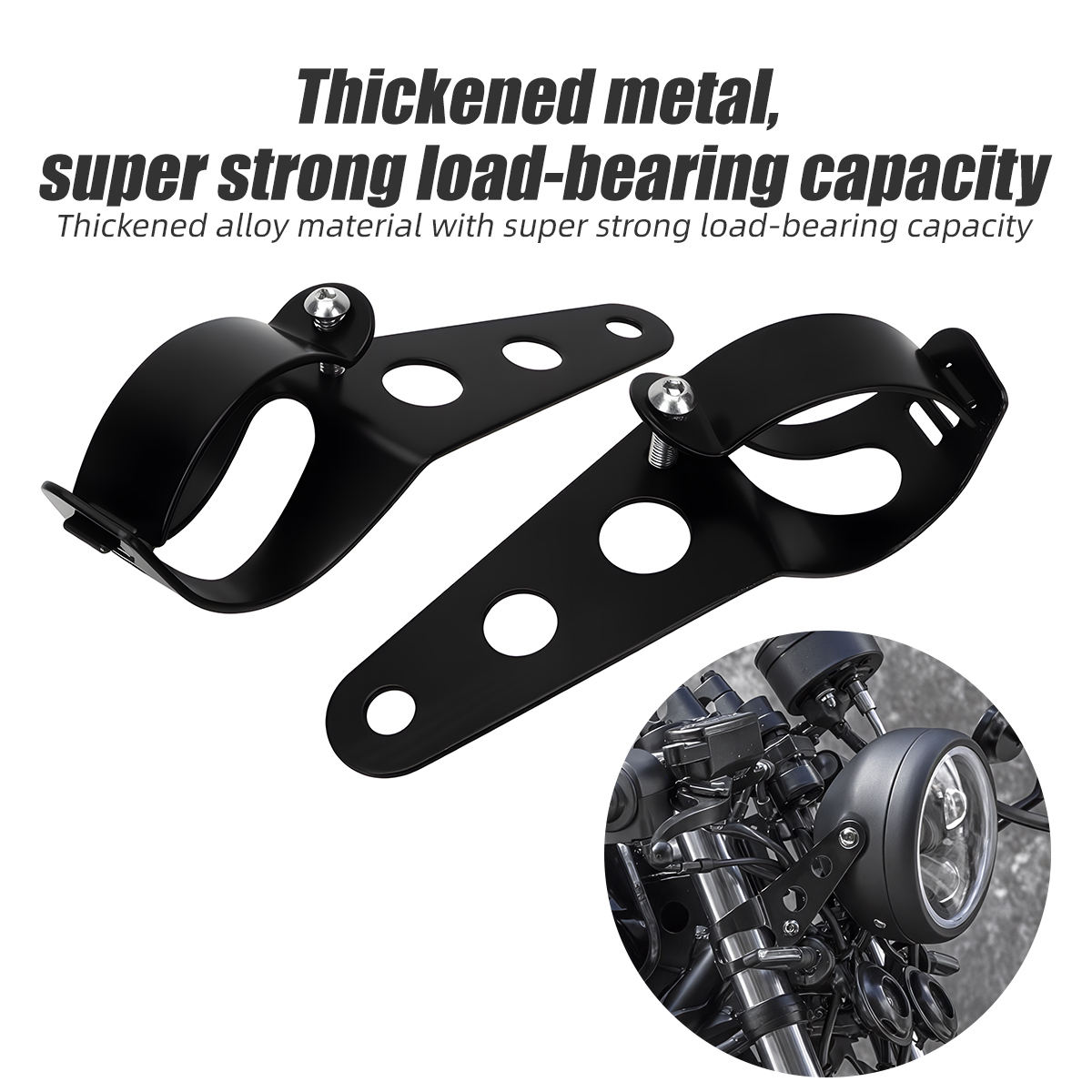 Outdoor Power New Roads - Universal Motorcycle Headlight Mount Bracket 28-36mm