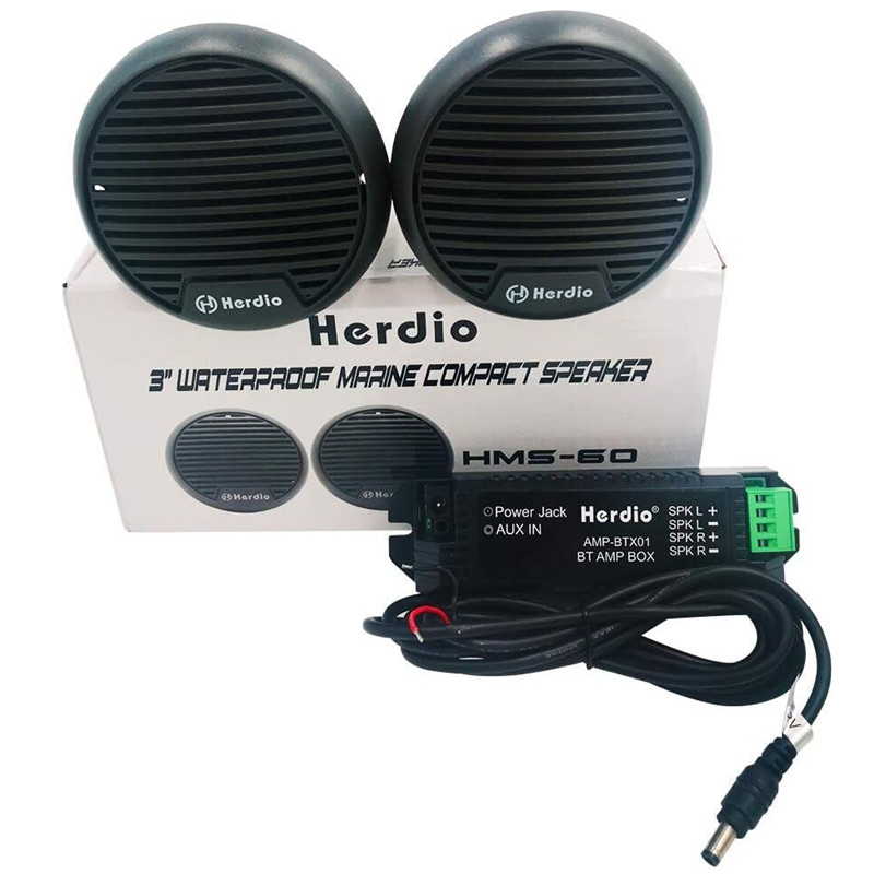 Outdoor Power For Hot Tub - Herdio 2PCS 3'' Bluetooth Marine Speakers