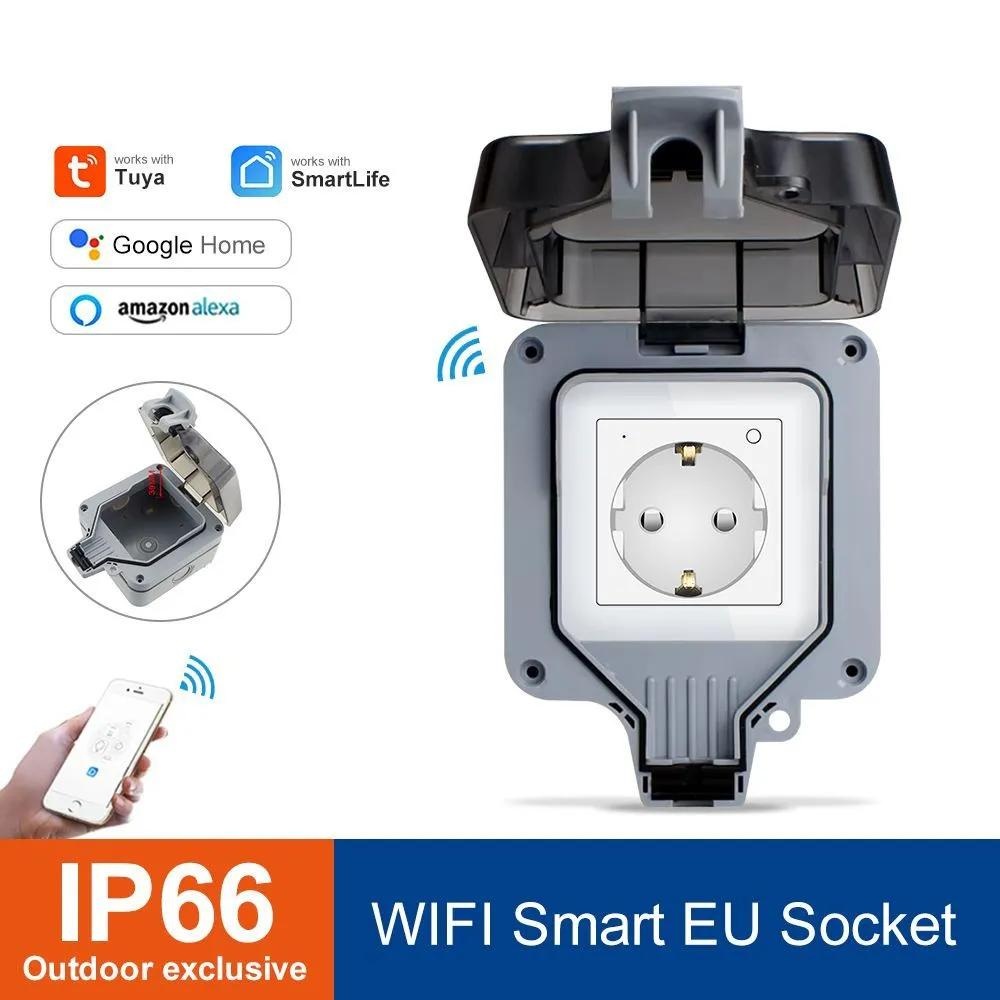 Outdoor Power Outlet Wifi - Smart Outdoor Waterproof Socket IP66, WiFi