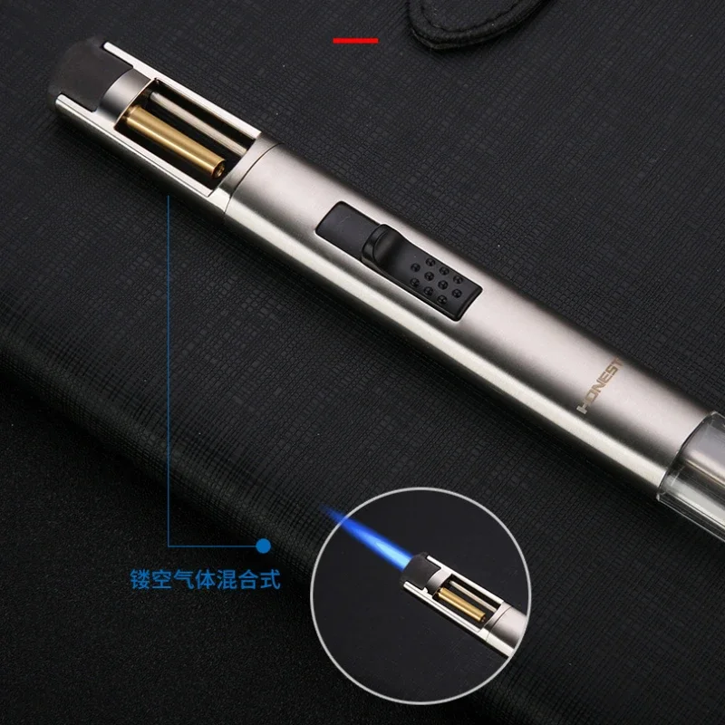 Outdoor Kitchen Power Burner - HONEST-Airbrush Torch Turbo Lighter, Windproof Cigar