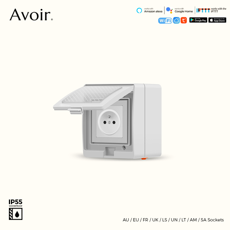 Outdoor Power Outlet Wifi - Avoir Tuya Smart Waterproof Wifi Socket