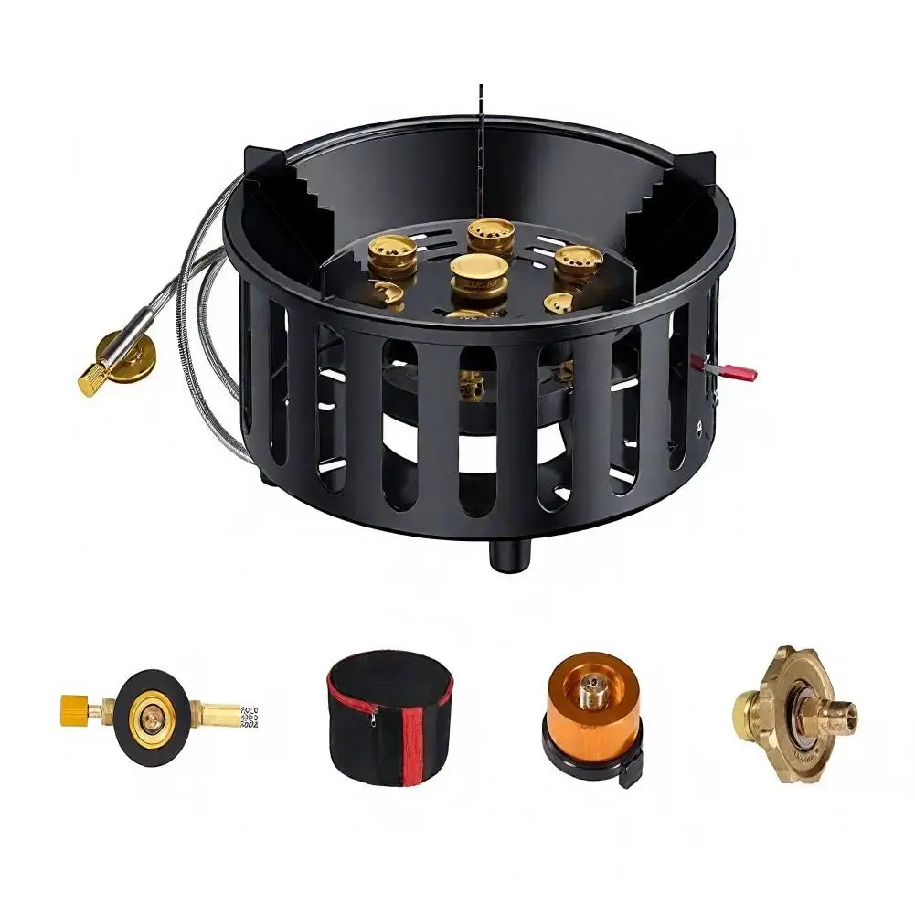 Outdoor Power 'Hose' - 21000W 7-Core Camping Stove High-Power Gas