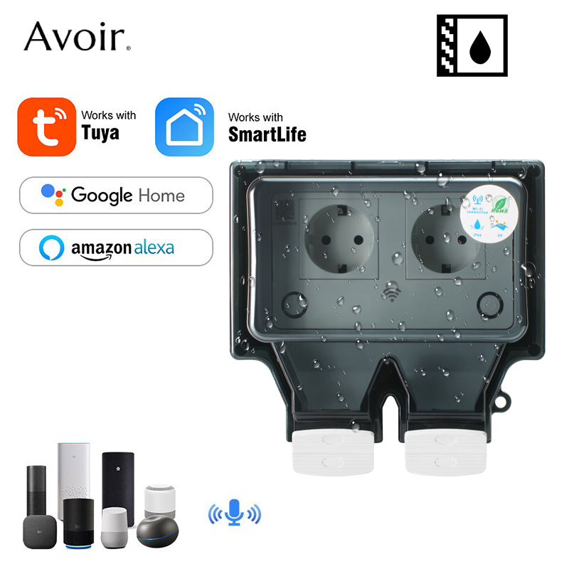 Avoir Tuya Wall Electrical Soc - Outdoor Power Outlet Wifi ulasan dan harga