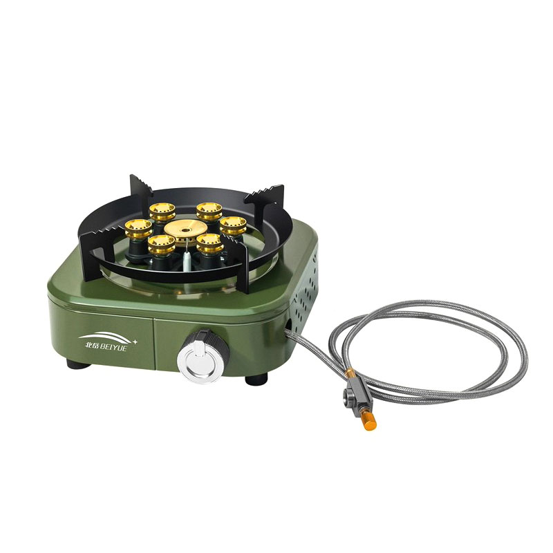 Beiyue 6 Burners Windproof Cam - Outdoor Power 'Hose' ulasan dan harga