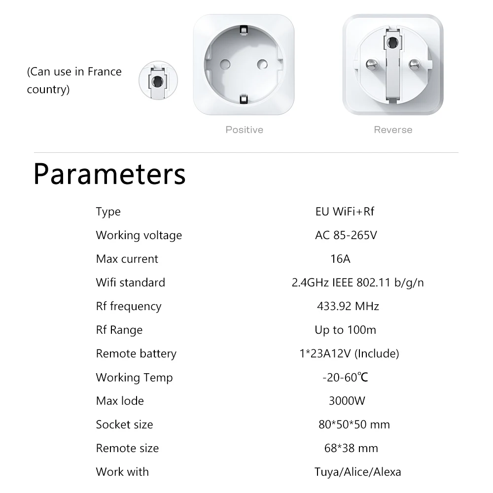 Tuya WiFi and Rf Smart Plug So - Outdoor Power Outlet Wifi ulasan dan harga