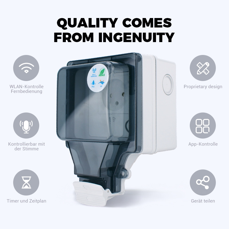 Avoir IP66 Outdoor Waterproof  - Outdoor Power Outlet Wifi ulasan dan harga