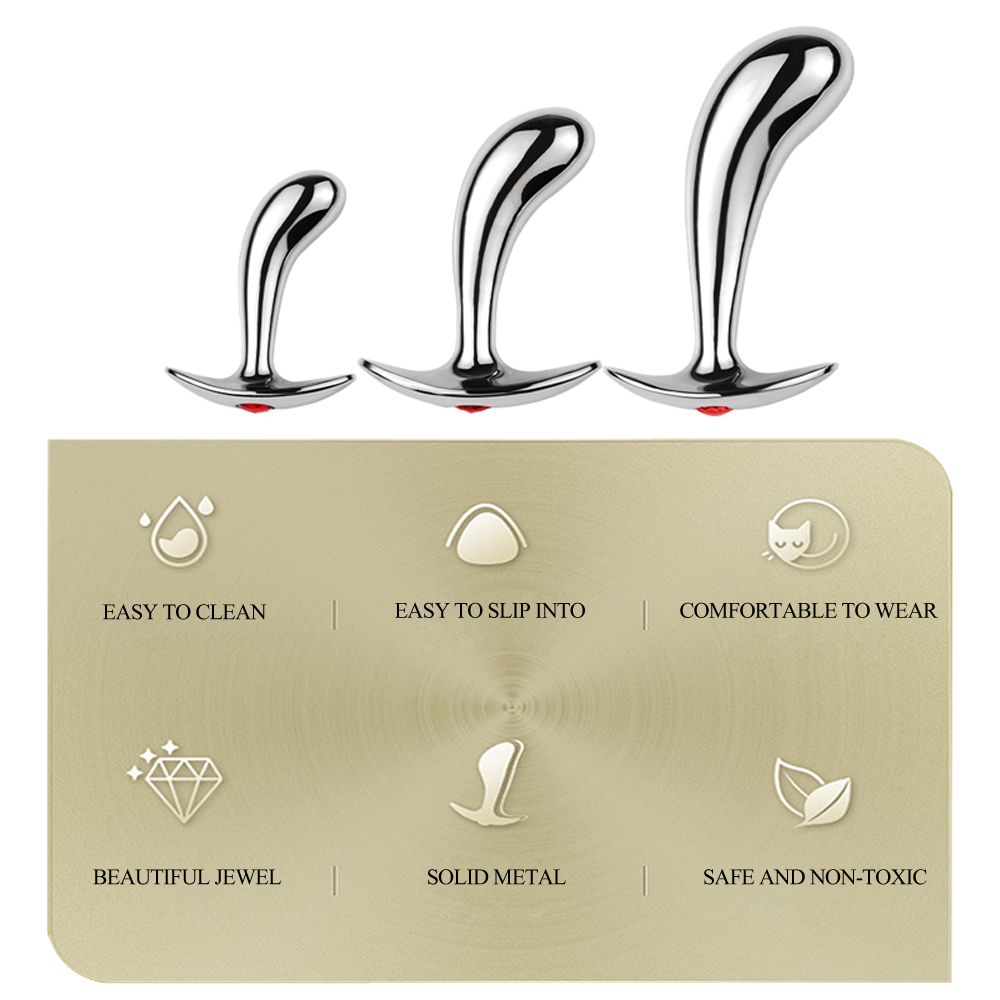 1Pcs, Metal thumb anal plug th - Outdoor Power Point ulasan dan harga