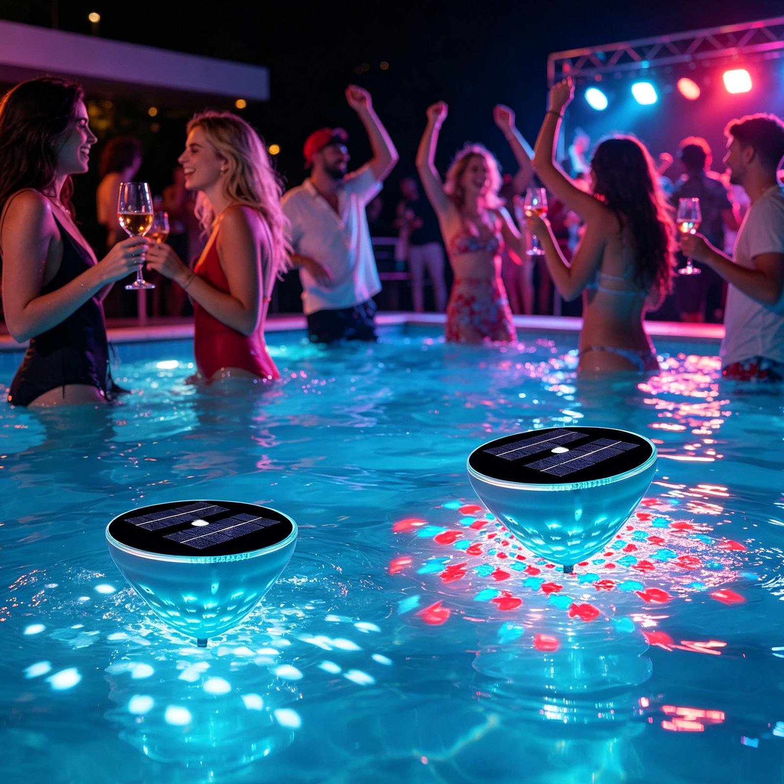 Pool Lights Solar Powered 2 Pi - Outdoor Power For Hot Tub ulasan dan harga