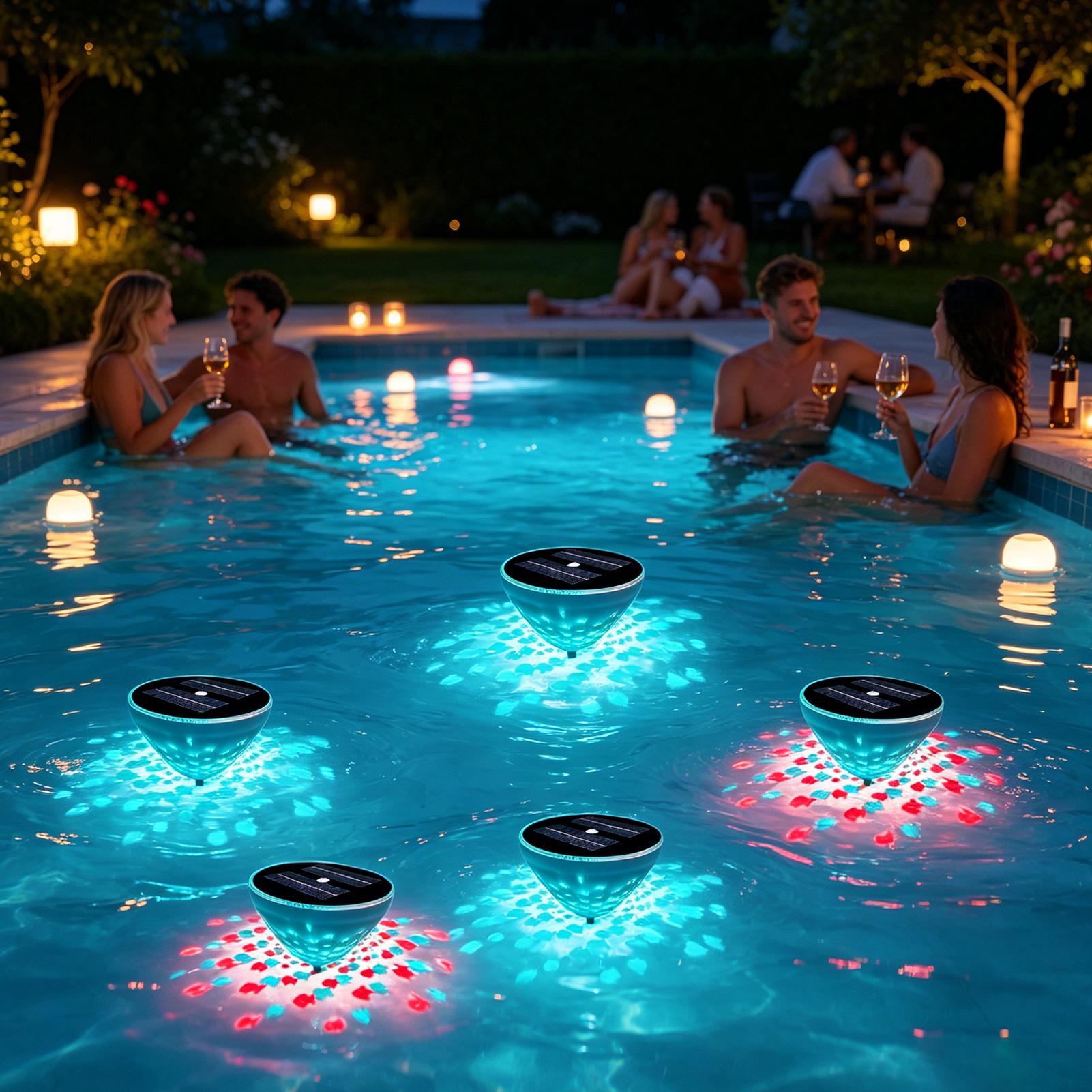 Pool Lights Solar Powered 2 Pi - Outdoor Power For Hot Tub ulasan dan harga