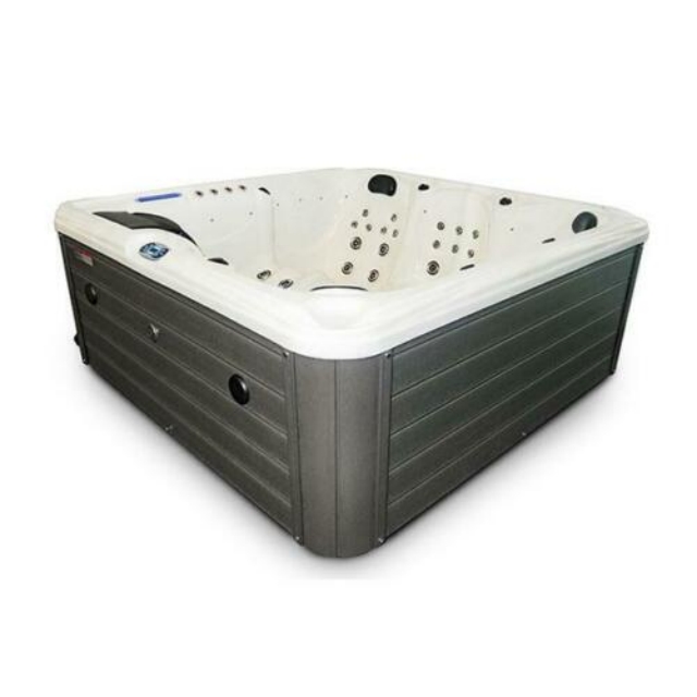 6-Seater Outdoor White Marble  - Outdoor Power For Hot Tub ulasan dan harga
