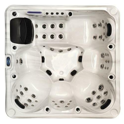 6-Seater Outdoor White Marble  - Outdoor Power For Hot Tub ulasan dan harga