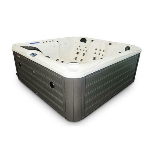 6-Seater Outdoor White Marble  - Outdoor Power For Hot Tub ulasan dan harga