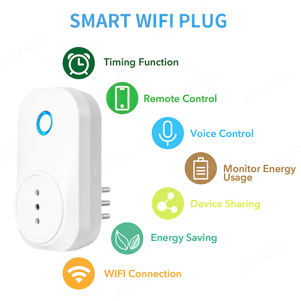 16A Chile Italy Wifi Smart Soc - Outdoor Power Outlet Wifi ulasan dan harga