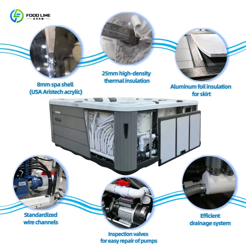 Outdoor Hot Tub Acrylic Spa Po - Outdoor Power For Hot Tub ulasan dan harga
