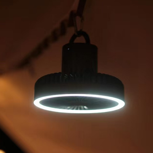 Portable Camping Fan with LED  - Outdoor Power Point ulasan dan harga