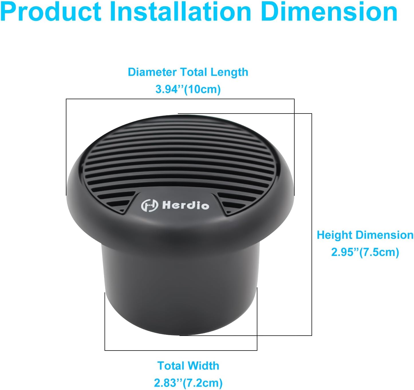 Herdio 2PCS 3'' Bluetooth Mari - Outdoor Power For Hot Tub ulasan dan harga
