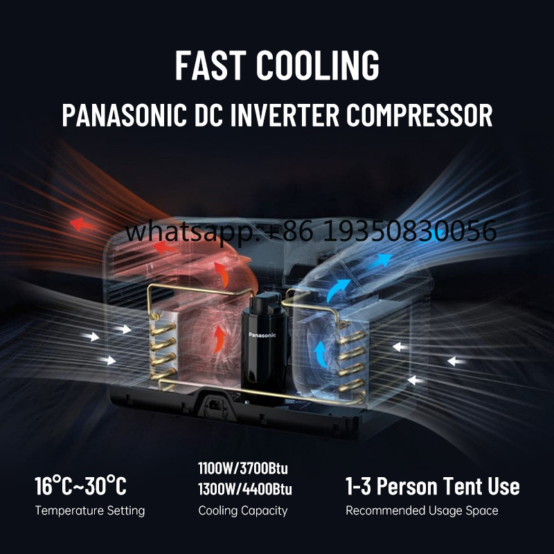 Portable 110V Mini Air Conditi - Outdoor Power New Roads ulasan dan harga