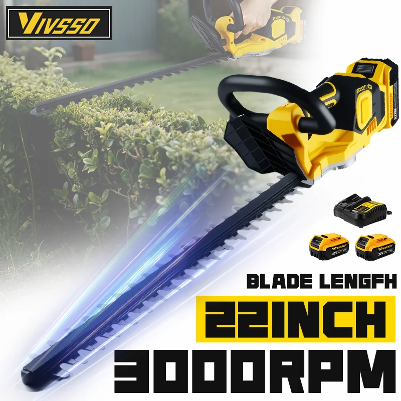 VIVSSO Cordless Electric Hedge - Lawn Mower Battery ulasan dan harga