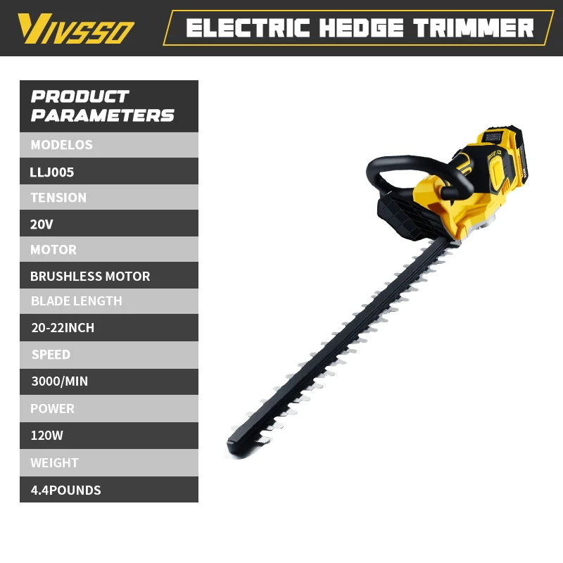 VIVSSO Cordless Electric Hedge - Lawn Mower Battery ulasan dan harga