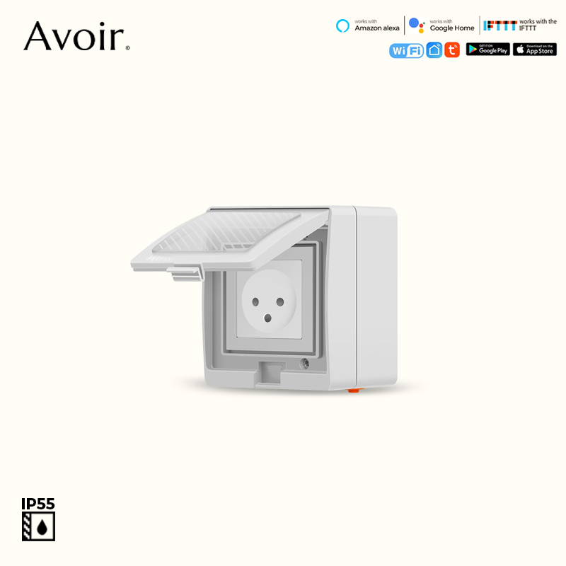 Avoir Israel Tuya Smart Socket - Outdoor Power Outlet Wifi ulasan dan harga