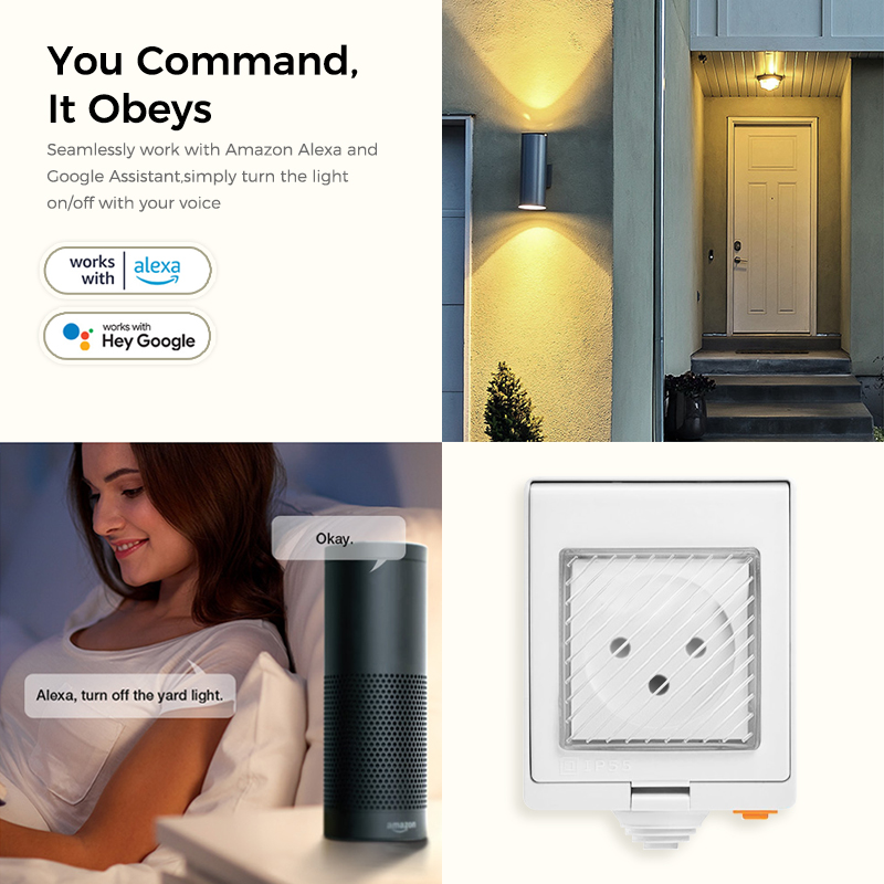 Avoir Israel Tuya Smart Socket - Outdoor Power Outlet Wifi ulasan dan harga