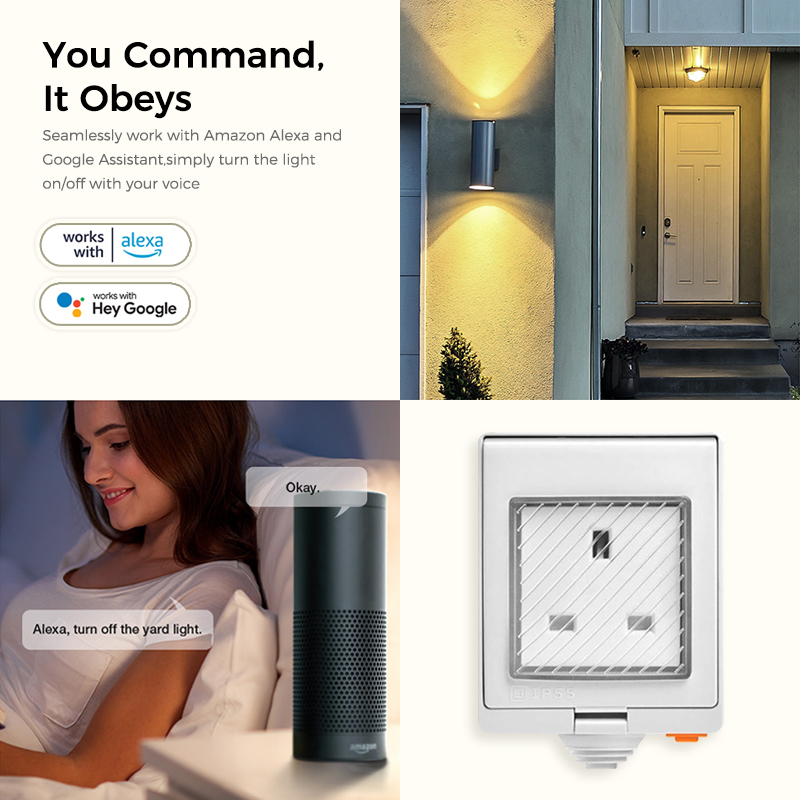 Avoir IP55 Tuya Wifi Smart Wat - Outdoor Power Outlet Wifi ulasan dan harga