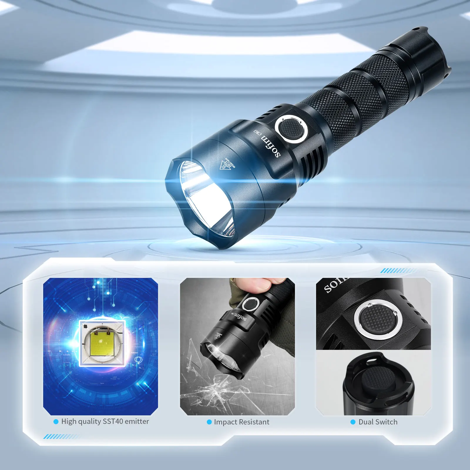 Sofirn C8G SST40 Powerful LED  - Outdoor Power Group ulasan dan harga