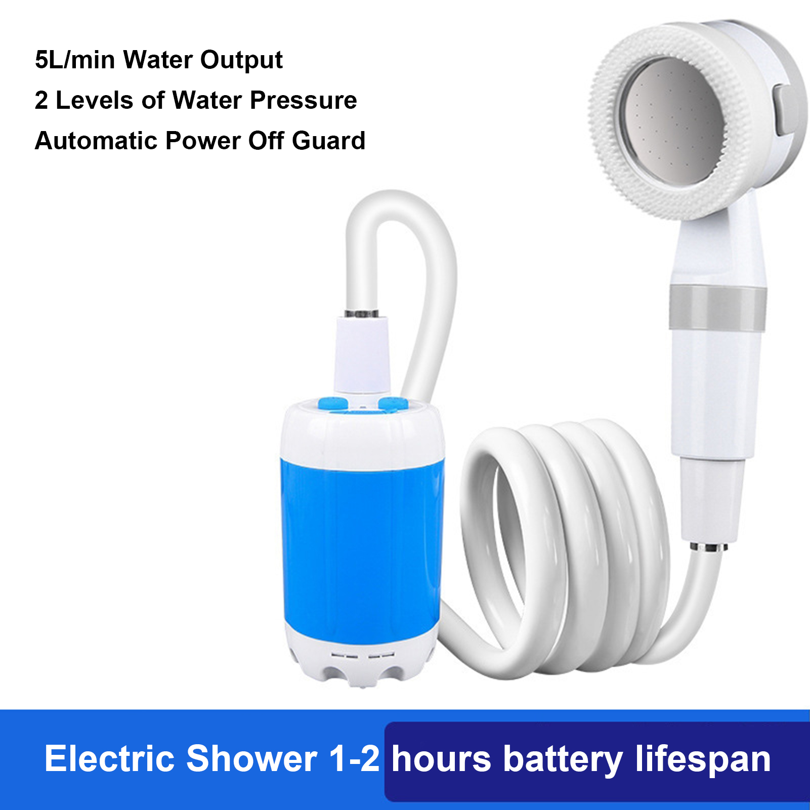 Portable Outdoor Shower Batter - Outdoor Power 'Hose' ulasan dan harga