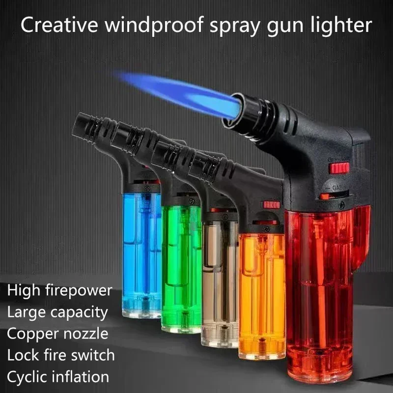 Windproof Gas Torch Lighter Po - Outdoor Kitchen Power Burner ulasan dan harga