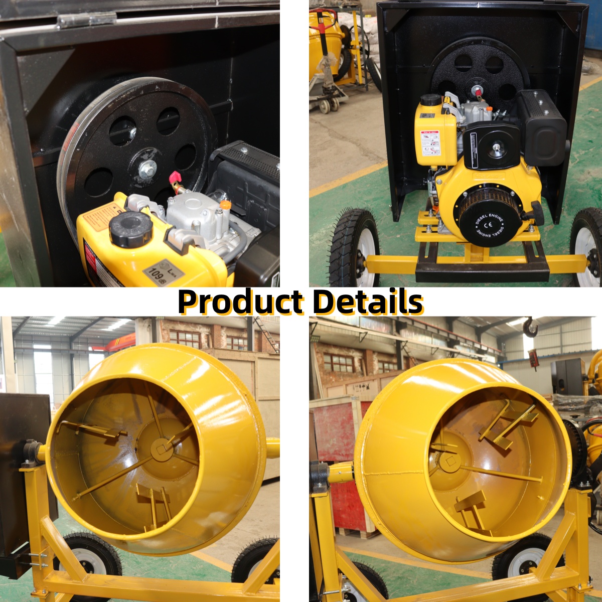 High Efficiency Portable Mini  - Concrete Mixer Small ulasan dan harga